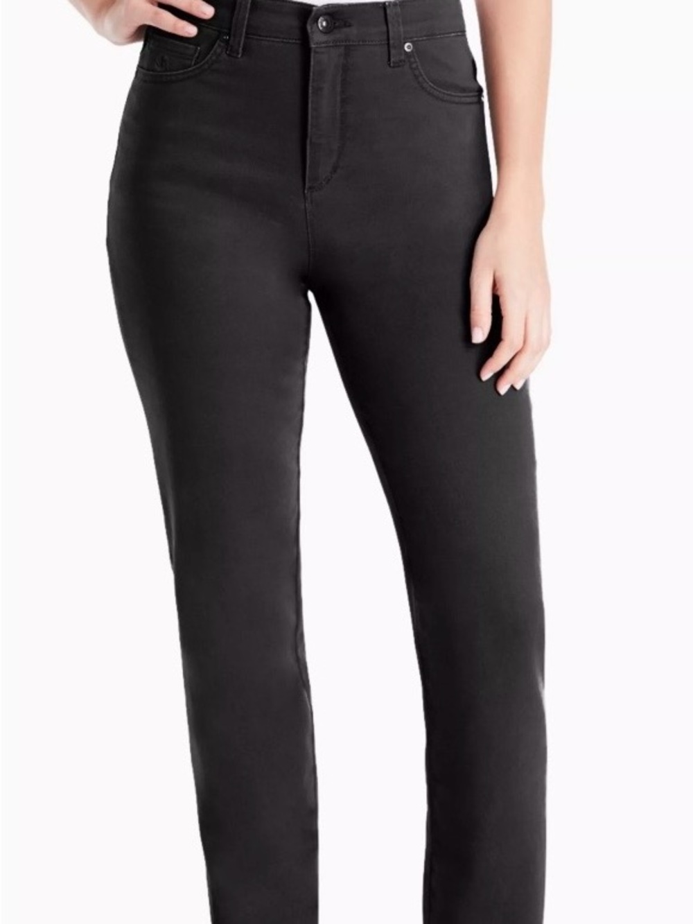 Gloria Vanderbilt Amanda Tapered Pants - Black